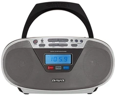 Aiwa BBTU-400SL portable stereo system Analog &amp; digital 6 W FM Sidabrinis MP3 playback