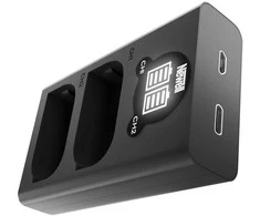 Newell DL-USB-C dviejų kanalų įkroviklis DMW-BLK22 akumuliatoriui