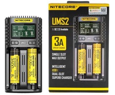 AKUMULIATORIŲ ĮKROVIKLIS 2 SLOT/UMS2 NITECORE