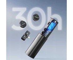 Mikrofonas - ULANZI A30 Tiny Mic USB-C Wireless System 2 Transmitters Juodas