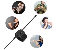 Mikrofono sistema - Belaidis KIMAFUN KM-U308A 2.4GHz Įkraunamas Juodas