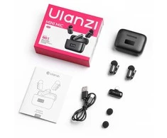 null Mikrofono sistema - ULANZI A30 Tiny Mic USB-C bevielis, 2 siųstuvai, triukšmo slopinimas
