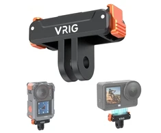 null Veiksmo kameros tvirtinimo adapteris - VRIG AC-92 magnetinis tvirtinimo adapteris, skirtas DJI Osmo Action 3, 4, 5, 6 ir Nano