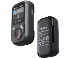 Fotoaparato Nuotolinio Valdymo Pultas - Telesin S5-RMT-01-TGP T13 Bluetooth Nuotolinio Valdymo Pultas 80 m 5 Fotoaparatams 1,4 Colio Spalvotas Ekranas USB-C 5 Valandų Baterija Atsparus Vandeniui