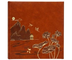 Nuotraukų Albumas - Gedeon KD46200 200 Nuotraukų 10x15 cm Slip-in Knygos tipo Lotus Pond Brown Rudas