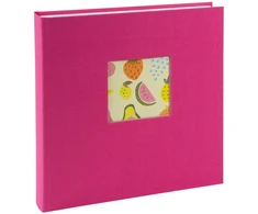 Albumas GOLDBUCH 31969 Bella vista electric fuchsia 30x31/100psl | balti lapai | kampučiai/lipdukai | knyginio rišimo