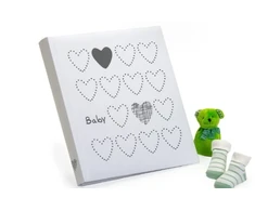 Nuotraukų Albumas - KPH FA-983 Light Heart 60 Puslapių Kūdikių Albumas 29x32 cm Light Heart