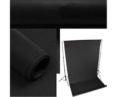 Nuotraukų fonas Polypropylene 1,6x5m (Juodas)