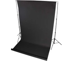 Nuotraukų fonas Polypropylene 1,6x5m (Juodas)