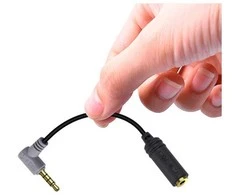 Objektyvas Adapteris - COMICA CVM-SPX 3.5mm TRS į TRRS Mikrofono Konverteris 11cm