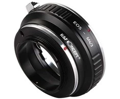 Objektyvas Adapteris - K&amp;F Concept Canon EF į Micro 4/3 objektyvo tvirtinimą aliuminio