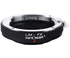 Objektyvas Adapteris - K&amp;F Concept Leica M-Mount į Fuji X-Mount objektyvo adapteris, anoduotas aliuminis, juodas