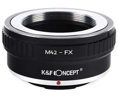 Objektyvas Adapteris - K&amp;F Concept M42 Bajonetas į Fuji FX Montavimą, Aliuminis