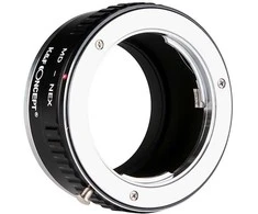 Objektyvas Adapteris - K&amp;F Concept MC/MD į Sony E-mount objektyvo adapteris