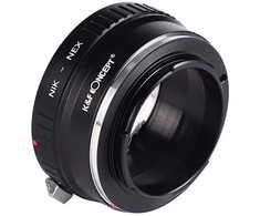 Objektyvas Adapteris - K&amp;F Concept Nikon F Mount į Sony E-Mount Adapteris