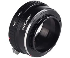 Objektyvas Adapteris - K&amp;F Concept Nikon F Mount į Sony E-Mount Adapteris