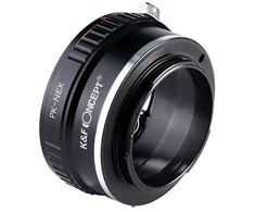 Objektyvas Adapteris - K&amp;F Concept Pentax K-mount į Sony E-mount Aliuminis