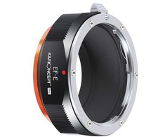 Objektyvas Adapteris - K&amp;F Concept PRO Canon EF į Sony E-mount Rankinis Fokusavimas