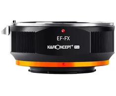 Objektyvas Adapteris - K&amp;F Concept PRO Canon EF į Fuji X tvirtinimo objektyvo adapteris - Žalvaris/Kopra/Aliuminis