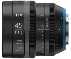 Objektyvas - Irix Cine 45mm T1.5 (45mm, T1.5, 9 ašmenys, apšviestos žymės)