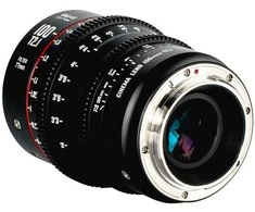 Objektyvas - Meike MK 100mm T2.1 EF montavimas, 0.9m fokusas, 12 peiliukų diafragma