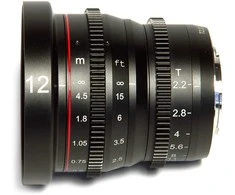 Objektyvas - Meike MK 12MM T2.2 Micro 4/3 Rankinis fokusavimas Platus kampas Juodas