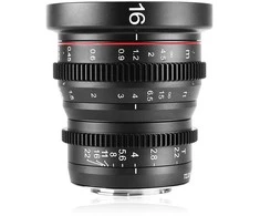Objektyvas - Meike MK 16MM T2.2 Micro 4/3, rankinis fokusavimas, T2.2 diafragma, juodas