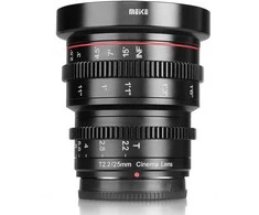 Objektyvas - Meike MK 25mm T2.2 Canon RF montavimas, T2.2, 25cm min fokusas, metalas