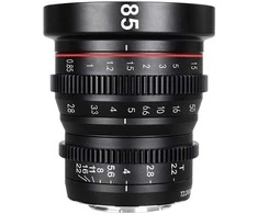 Objektyvas - Meike MK 85mm T2.2 Micro 4/3 Mount, visiškai metalinis, mažos dispersijos optika