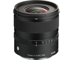 Objektyvas „Sigma 15mm F1.4 DC“ | Šiuolaikinis | „Sony E“