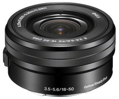 Objektyvas Sony E PZ 16-50mm F3.5-5.6 OSS (Juodas) | (SELP1650/B) - Demonctracinis (Expo), Baltoje Dėžutėje (Baltas Box)