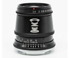 Objektyvas - TTArtisan 17mm F1.4 APS-C M43 Juodas