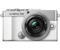 Olympus PEN E-P7 + ED 14-42mm EZ PANCAKE (Baltas)