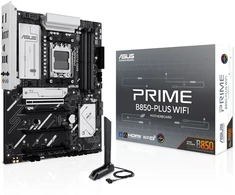 Pagrindinė plokštė - ASUS PRIME B850-PLUS WIFI ATX AM5 4xDDR5 Wi‑Fi 6E 2,5 Gb Ethernet 3xM.2 4xSATA III
