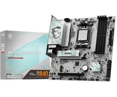 Pagrindinė plokštė MSI B840M GAMING PLUS WIFI6E | Procesorių šeima AMD | Procesoriaus lizdas AM5 | DDR5 | Palaikomos standžiojo disko sąsajos SATA, M.2 | SATA jungčių skaičius 4