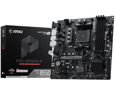 Pagrindinė plokštė - MSI PRO B550M-P Micro ATX AM4 AMD B550 128 GB DDR4 2 M.2 4 SATA III HDMI DisplayPort VGA