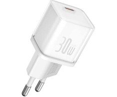 Baseus GAN5S P10162504213-00 Mains Charger PD 30W Baltas