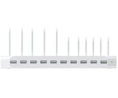 Unitek įkrovimo stotelė 10xUSB 2.4A 60W balta