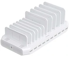 Unitek įkrovimo stotelė 10xUSB 2.4A 60W balta