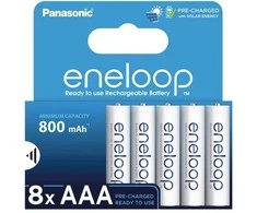 Akumuliatorius - PANASONIC ENELOOP AAA 800 mAh 8 vnt.