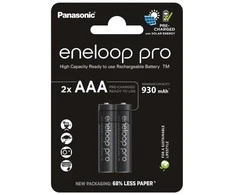 <p>1x2 Panasonic Eneloop Pro Micro 930mAh AAA Ni-MH BK-4HCDE/2BE baterijos</p>