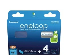 Akumuliatorius - PANASONIC ENELOOP AA 2000 mAh 4 vnt. + dėklas