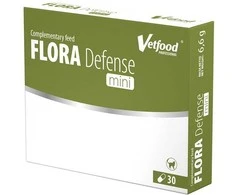 Papildai gyvūnams - Vetfood Flora Defense Mini 30vnt Be glitimo tablečių