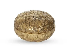 Imagėe Dėžutė papuošalams su dangteliu aukso spl.13x13x8 cm ANTIQUE