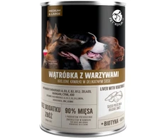PET REPUBLIC suaugusiems, vidutiniams ir didelėms kepenims su daržovėmis - šlapias šunų maistas - 1250 g