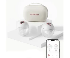 Momcozy M5 krūties pompa su programėlės valdymu – dvigubas rinkinys Raudona