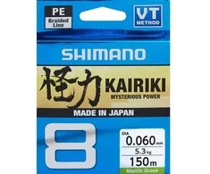 Braid Shimano Kairiki 8 0,060mm 150m 5,3kg M. Žalias