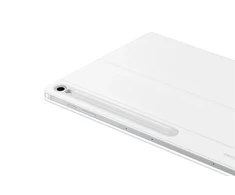 Planšetinio kompiuterio Klaviatūros Dėklas - Samsung Galaxy Tab S10 FE+ Knygos Dangos Klaviatūra, Balta