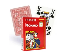 Poker Modiano Žaidimų Kortos (Raudonos)