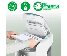 Leitz IQ Optimax AutoFeed 150 Shredder, P5, 150 sheets, 15 l
